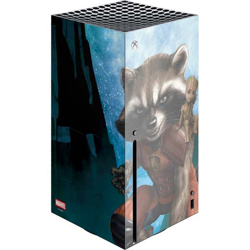 Marvel Rocket and Baby Groot Cosmic Bond Xbox Series X Skins