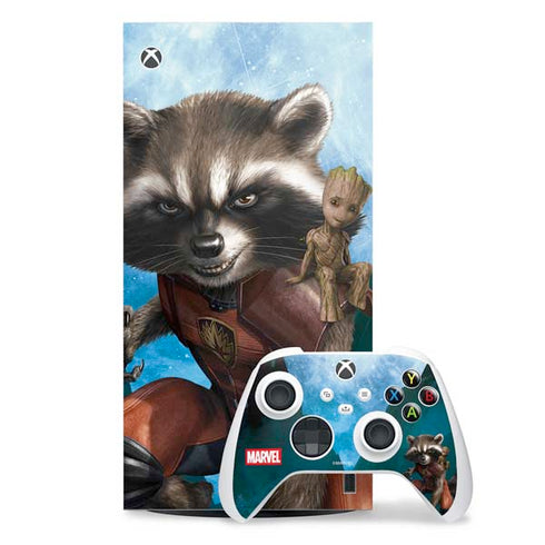 Marvel Rocket and Baby Groot Cosmic Bond XBox Series X Digital Edition Bundle Skin