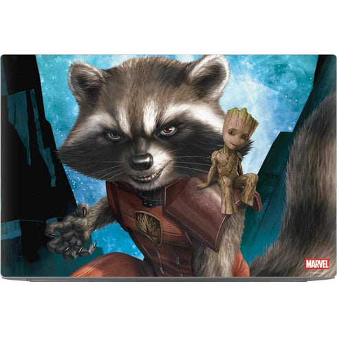 Marvel Rocket and Baby Groot Cosmic Bond Dell XPS Skin