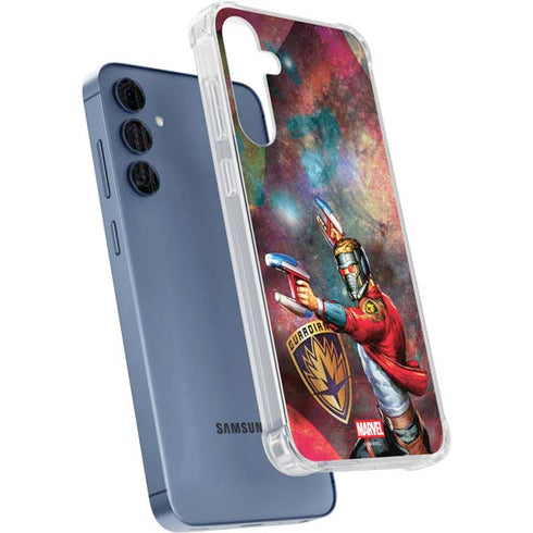 Marvel Star-Lord Cosmic Commander Galaxy A35 5G Clear Case