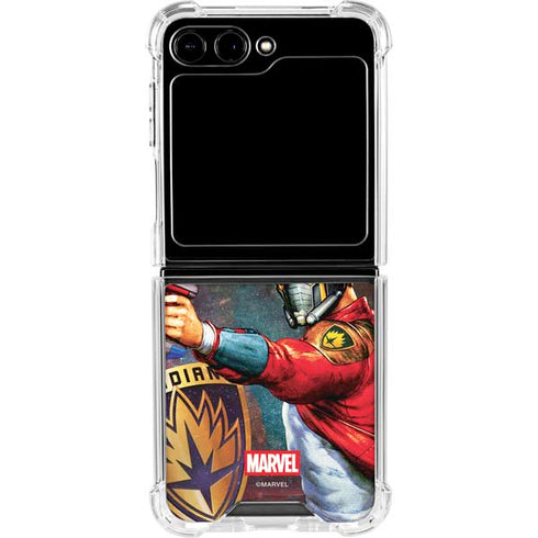 Marvel Star-Lord Cosmic Commander Galaxy Z Flip5 5G Clear Case