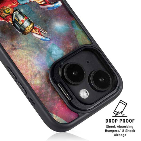 Marvel Star-Lord Cosmic Commander iPhone 14 Plus Kickstand Case