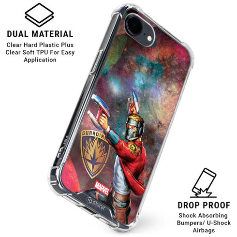 Marvel Star-Lord Cosmic Commander iPhone 16e Clear Case