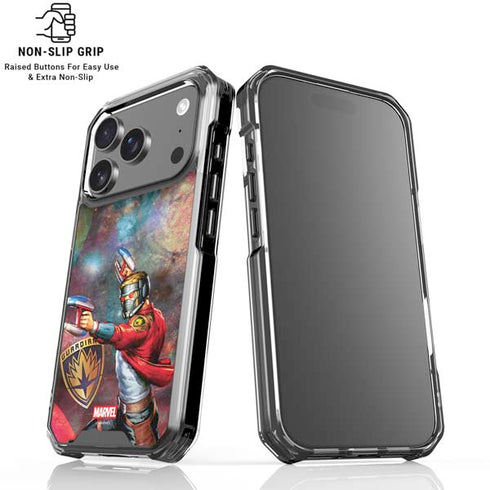 Marvel Star-Lord Cosmic Commander iPhone 18 Pro Clear Case