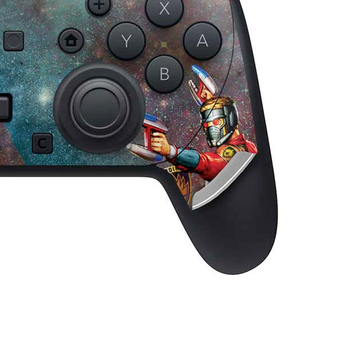 Marvel Star-Lord Cosmic Commander Nintendo Switch 2 (2025) Pro Controller Skin
