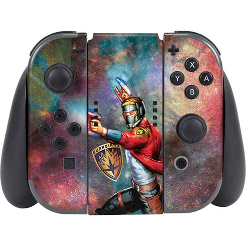 Marvel Star-Lord Cosmic Commander Nintendo Switch (2017-2021) Joy-Con Controller Skin