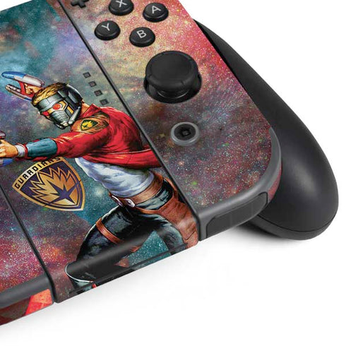 Marvel Star-Lord Cosmic Commander Nintendo Switch (2017-2021) Joy-Con Controller Skin