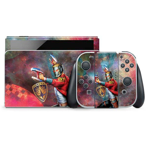 Marvel Star-Lord Cosmic Commander Nintendo Switch OLED (2021) Skin