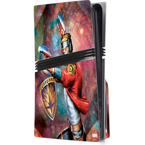 Marvel Star-Lord Cosmic Commander PS5 Pro Disk Console Skin