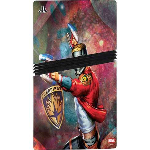 Marvel Star-Lord Cosmic Commander PS5 Pro Disk Console Skin