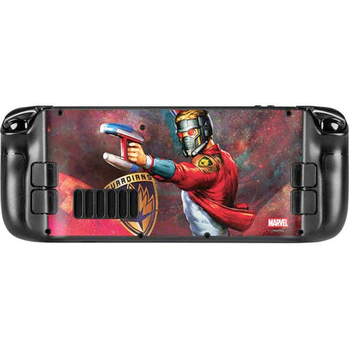 Marvel Star-Lord Cosmic Commander Steam Deck Handheld Gaming Computer OLED Skin
