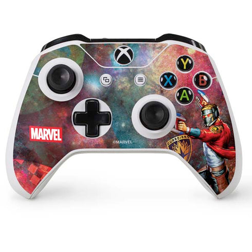 Marvel Star-Lord Cosmic Commander Xbox One S Console and Controller Bundle Skin