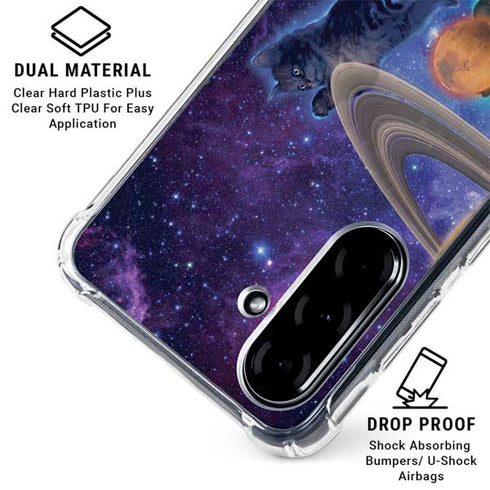 Cosmic Kittens by Vincent Hie Galaxy A36 5G Clear Case
