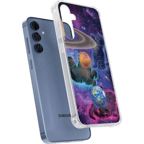 Cosmic Kittens by Vincent Hie Galaxy A55 5G Clear Case