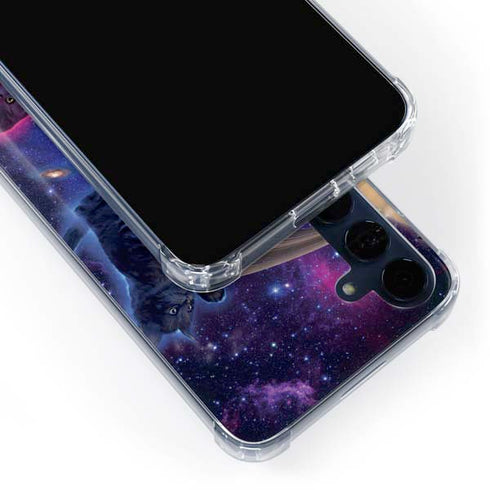 Cosmic Kittens by Vincent Hie Galaxy A55 5G Clear Case