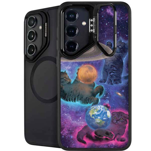 Cosmic Kittens by Vincent Hie Galaxy S25 Kickstand Case