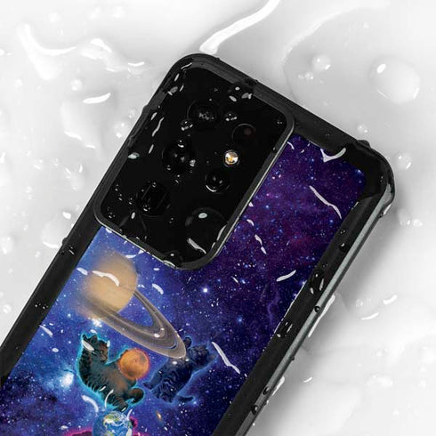 Cosmic Kittens by Vincent Hie Galaxy S24 Ultra Waterproof Case
