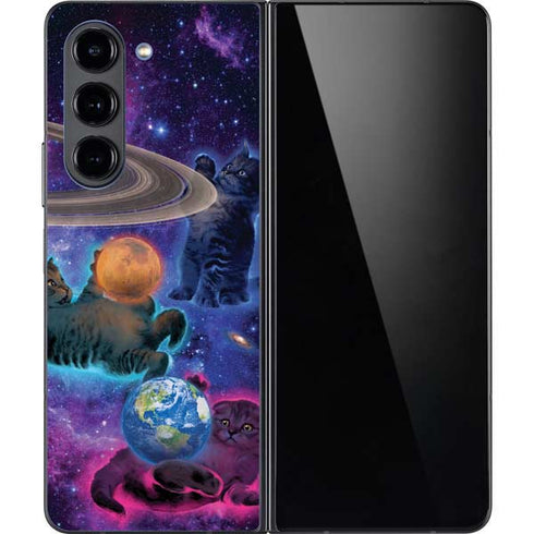 Cosmic Kittens by Vincent Hie Galaxy Z Fold5 5G Skin