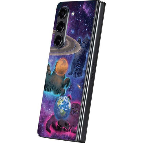 Cosmic Kittens by Vincent Hie Galaxy Z Fold5 5G Skin