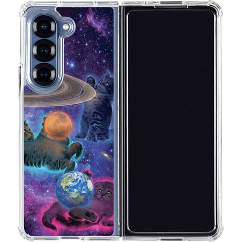 Cosmic Kittens by Vincent Hie Galaxy Z Fold6 Clear Case