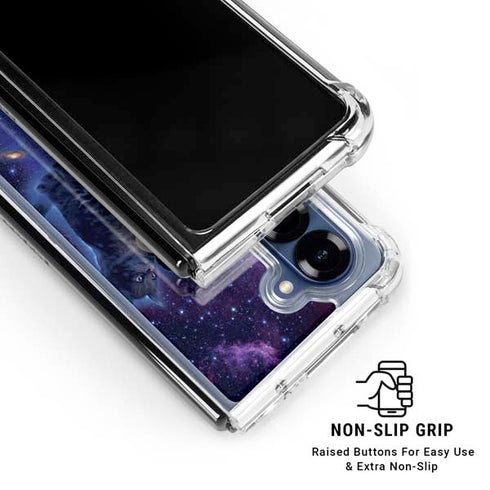Cosmic Kittens by Vincent Hie Galaxy Z Fold6 Clear Case