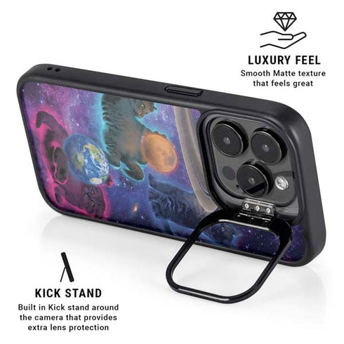 Cosmic Kittens by Vincent Hie iPhone 13 Pro Kickstand Case