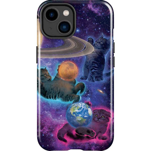 Cosmic Kittens by Vincent Hie iPhone 15 Impact Case