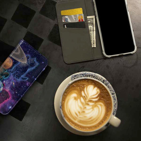 Cosmic Kittens by Vincent Hie iPhone 15 Pro Folio Case