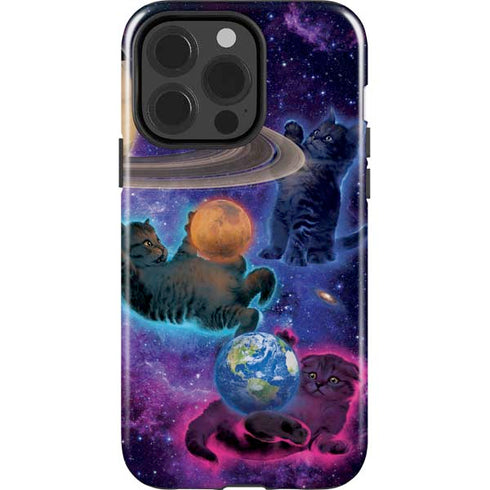 Cosmic Kittens by Vincent Hie iPhone 15 Pro Impact Case