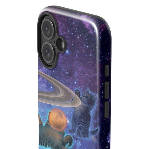 Cosmic Kittens by Vincent Hie iPhone 16 Plus Impact Case