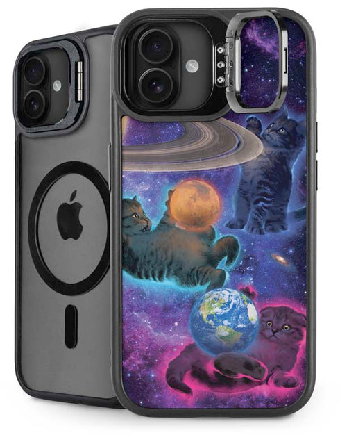 Cosmic Kittens by Vincent Hie iPhone 16 Plus Kickstand Case