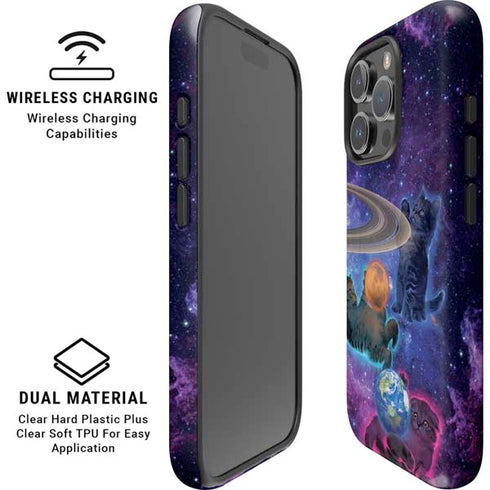 Cosmic Kittens by Vincent Hie iPhone 16 Pro Magsafe Impact Case