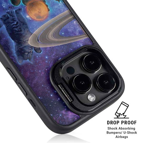 Cosmic Kittens by Vincent Hie iPhone 16 Pro Max Kickstand Case