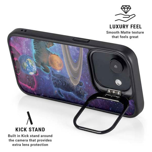 Cosmic Kittens by Vincent Hie iPhone 16e Kickstand Case