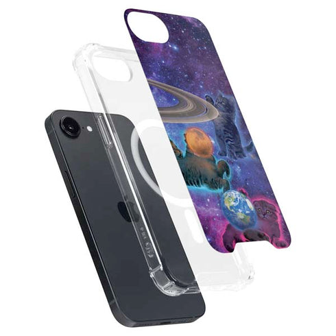 Cosmic Kittens by Vincent Hie iPhone 16e MagSafe Case