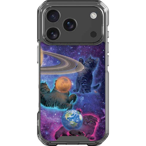 Cosmic Kittens by Vincent Hie iPhone 18 Pro Clear Case