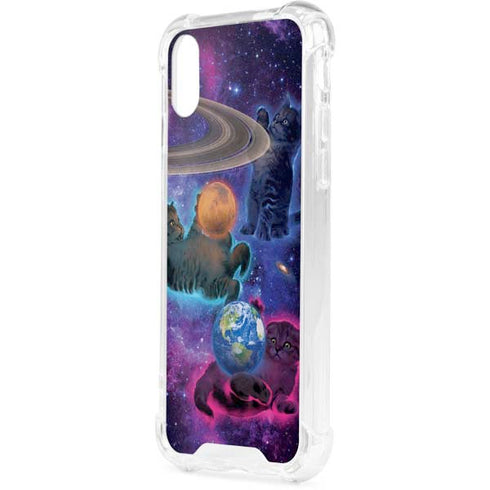 Cosmic Kittens by Vincent Hie iPhone XS Clear Case