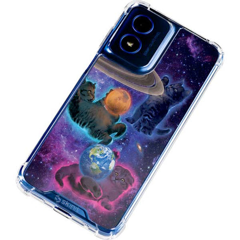 Cosmic Kittens by Vincent Hie Moto G Play 4G (2024) Clear Case