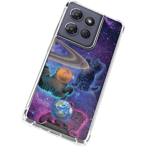 Cosmic Kittens by Vincent Hie Moto G Play 5G (2025) Clear Case