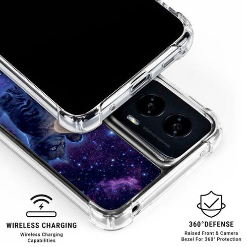 Cosmic Kittens by Vincent Hie Moto G Power 5G (2024) Clear Case