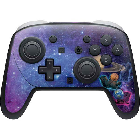 Cosmic Kittens by Vincent Hie Nintendo Switch 2 (2025) Pro Controller Skin