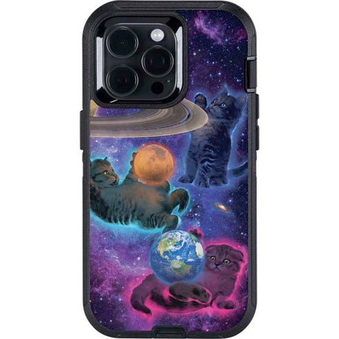 Cosmic Kittens by Vincent Hie Otterbox Defender iPhone Skin