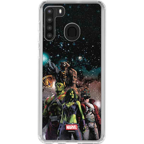 Marvel Guardians of the Galaxy Cosmic Unity Galaxy A21 Clear Case