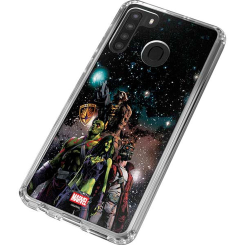 Marvel Guardians of the Galaxy Cosmic Unity Galaxy A21 Clear Case