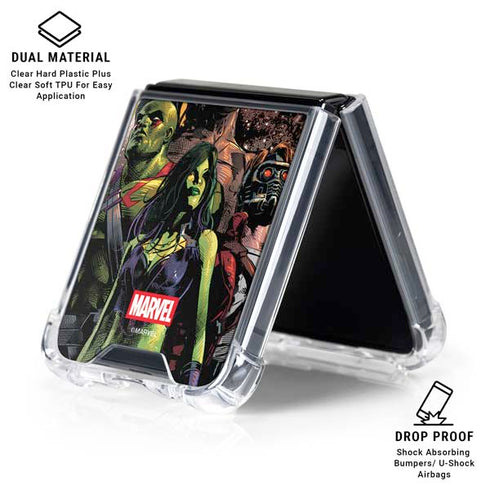 Marvel Guardians of the Galaxy Cosmic Unity Galaxy Z Flip7 Clear Case