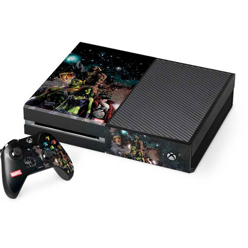 Marvel Guardians of the Galaxy Cosmic Unity Xbox One Console and Controller Bundle Skin