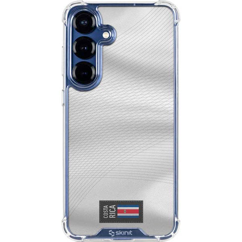 Costa Rica Soccer Flag Galaxy S25 FE Clear Case