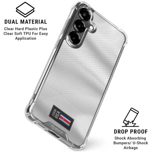 Costa Rica Soccer Flag Galaxy S26 Plus Clear Case