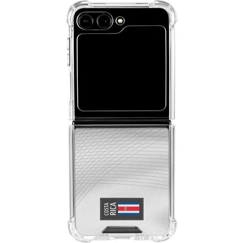 Costa Rica Soccer Flag Galaxy Z Flip6 Clear Case
