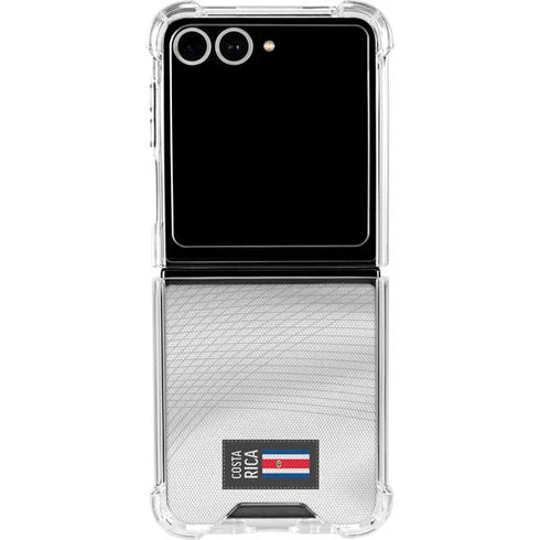 Costa Rica Soccer Flag Galaxy Z Flip7 Clear Case
